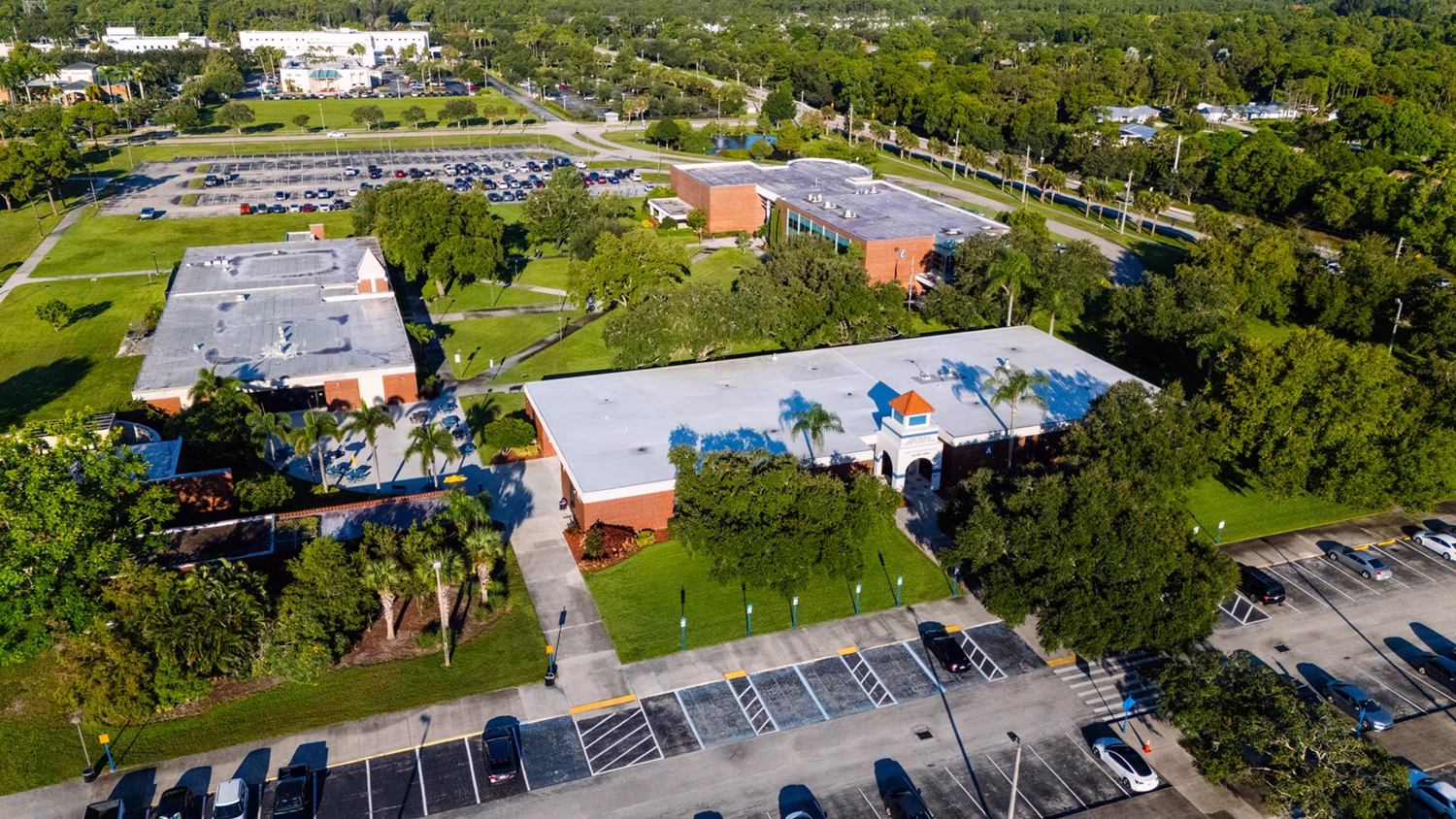 Chastain campus drone feat